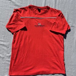 Vintage 90s Polo Sport Ralph Lauren Embroidered Red T Shirt Mens L USA Made Y2K