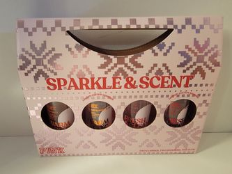 Victoria's Secret PINK Sparkle & Scent Shimmer Mist Gift Set, which includes four travel-size scented body sprays