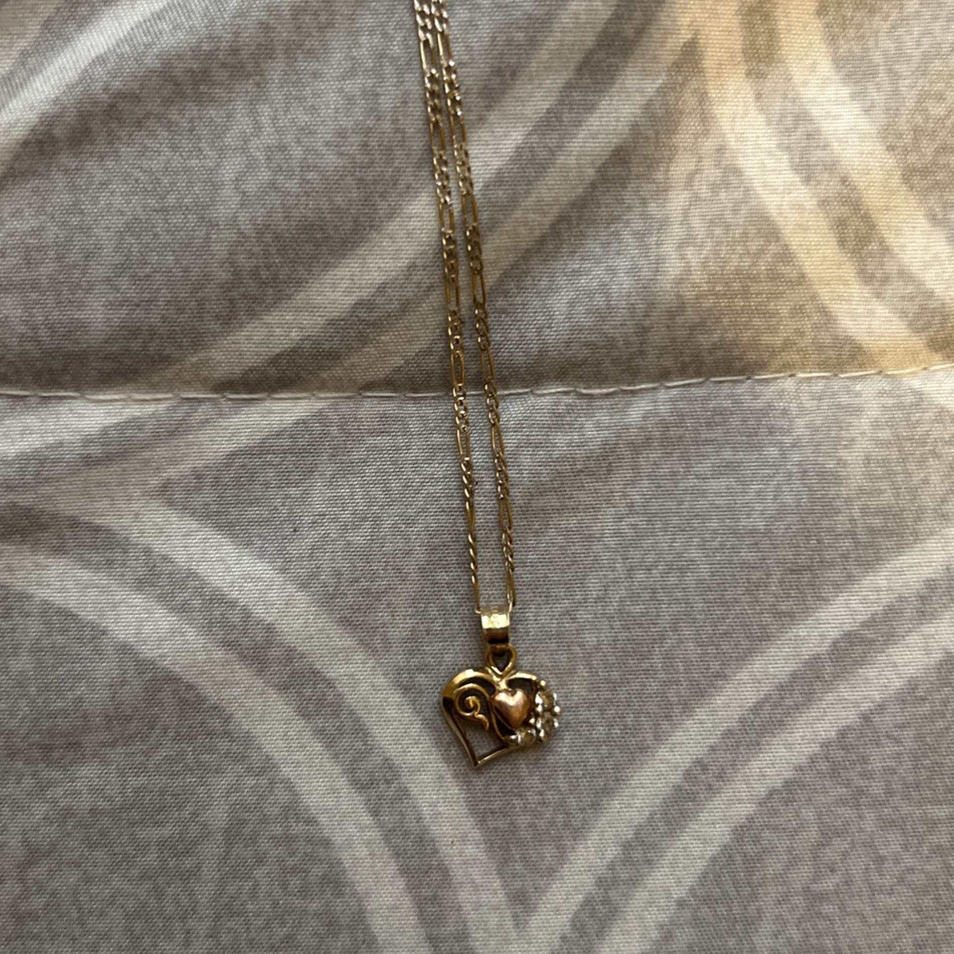 14k Gold Chain And Pendant