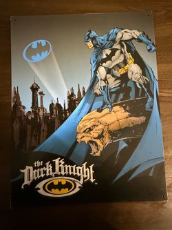 Batman “The Dark Knight” Metal Tin Wall Sign – 16” x 12.5”