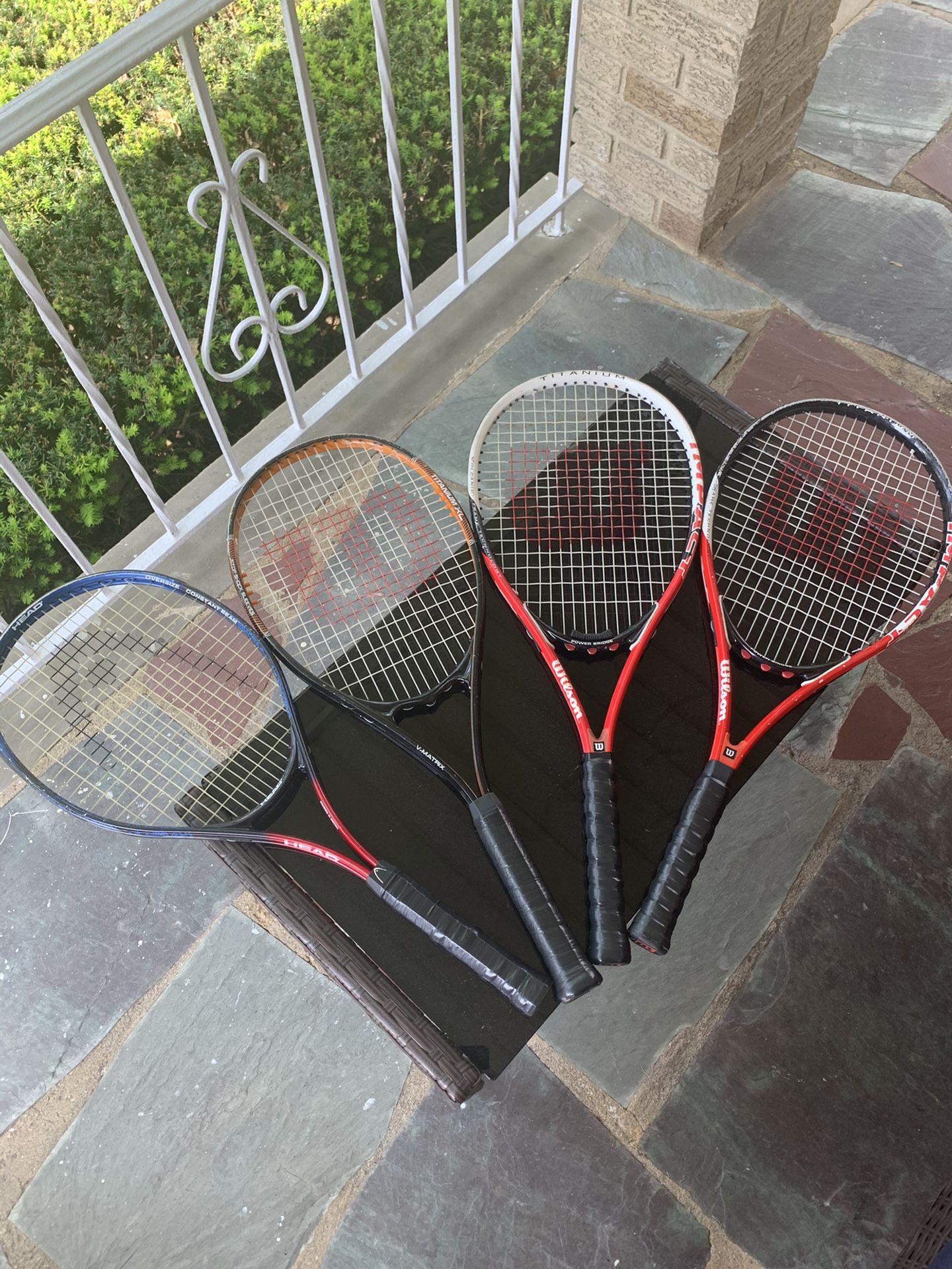 Tennis rackets $15 each or $50 for 4