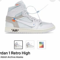 Jordan 1 Retro High (Virgil Abloh Archive Alaska)