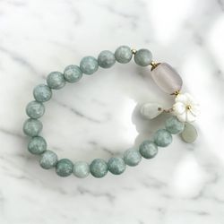 Natural Green Jade Bracelet 