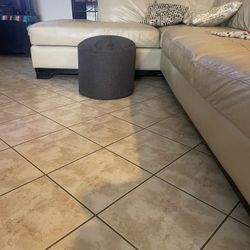 Good & Gracious  Dark Gray Bean Bag Ottoman 