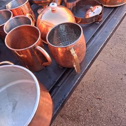 Storage Cleaning Sale Vintage Copper Items 