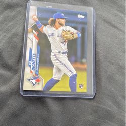 Bo Bichette Topps Rookie Card