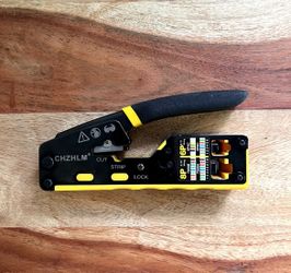 RJ45 Crimping Tool Stripper Cutter Crimper All-in-One CHZHLM