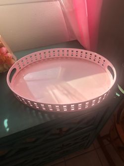 Pink Perfume Tray/ Serving Tray