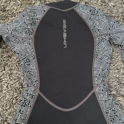 Seaskin Womens One Piece Long Sleeves Shorty Wetsuit 2mm