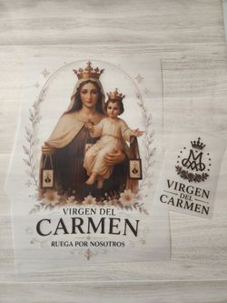 Virgen del Carmen DTF Transfer