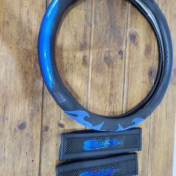 Steering Wheel Car Cover And Seat belt Covers