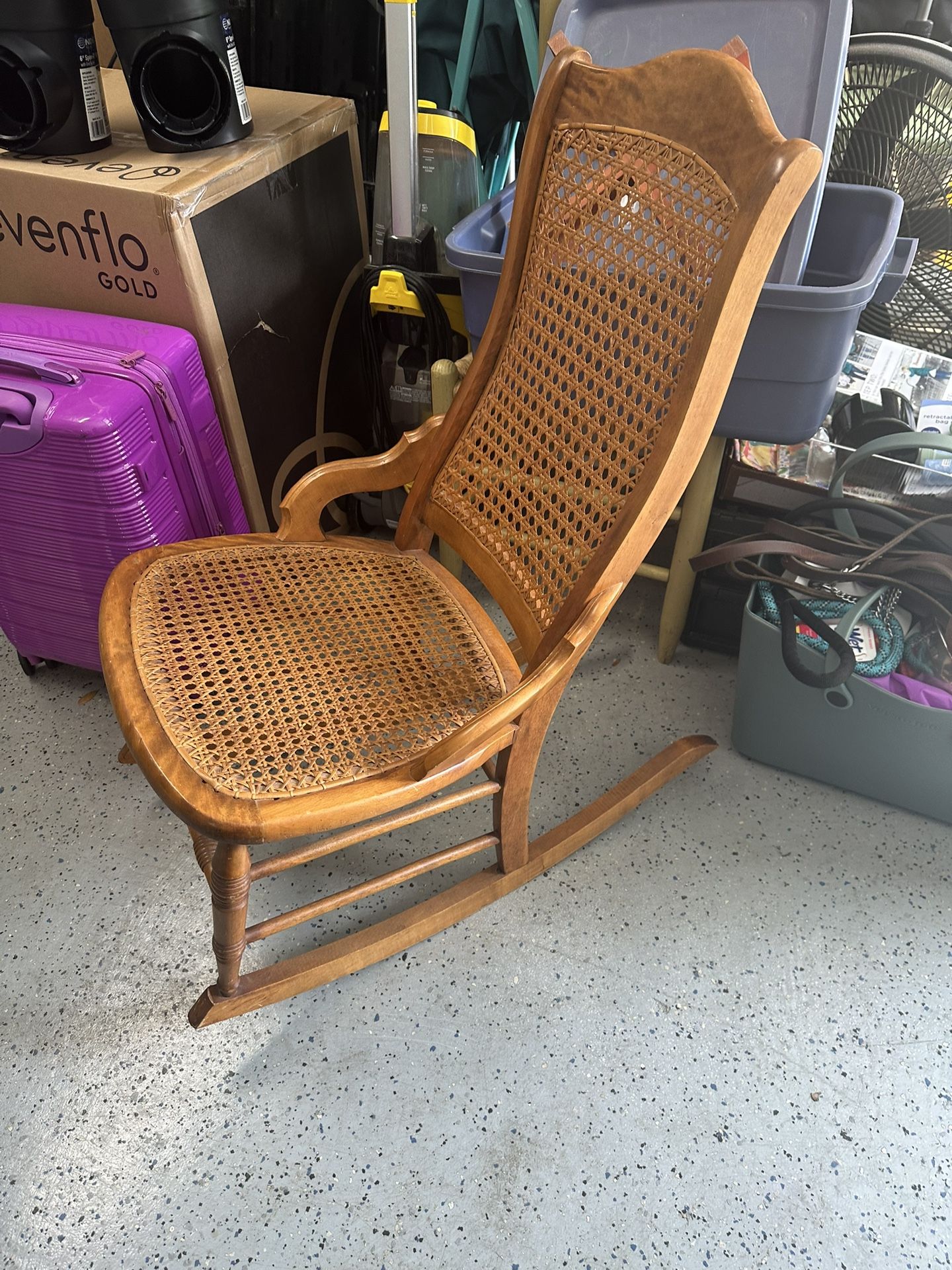 Cane Webbing Rocking Chair
