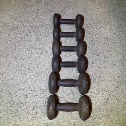 Dumbbells Steel, Iron, Weights, 3 Sets