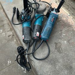 Bosch And Makita Variable Speed Grinders