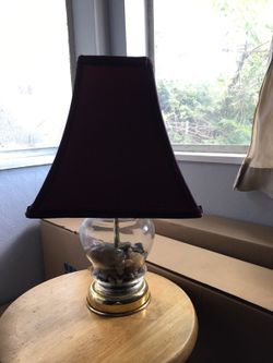 Nice red lamp with interchangeable base