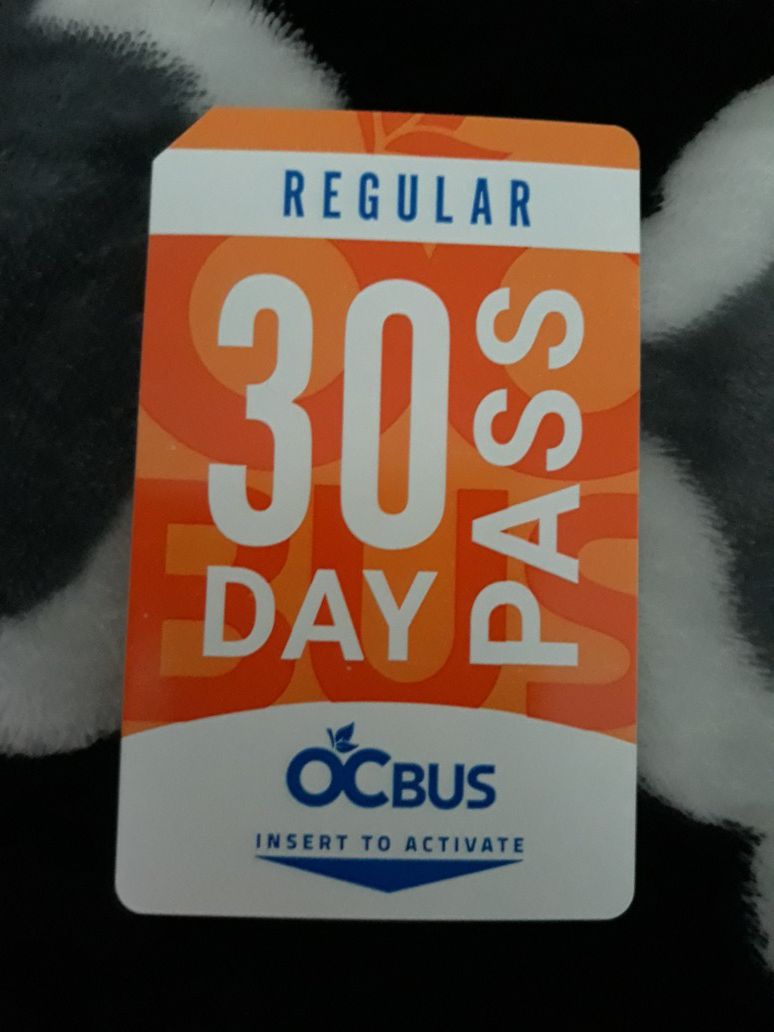 OCTA 30 Day Bus Pass 🚍