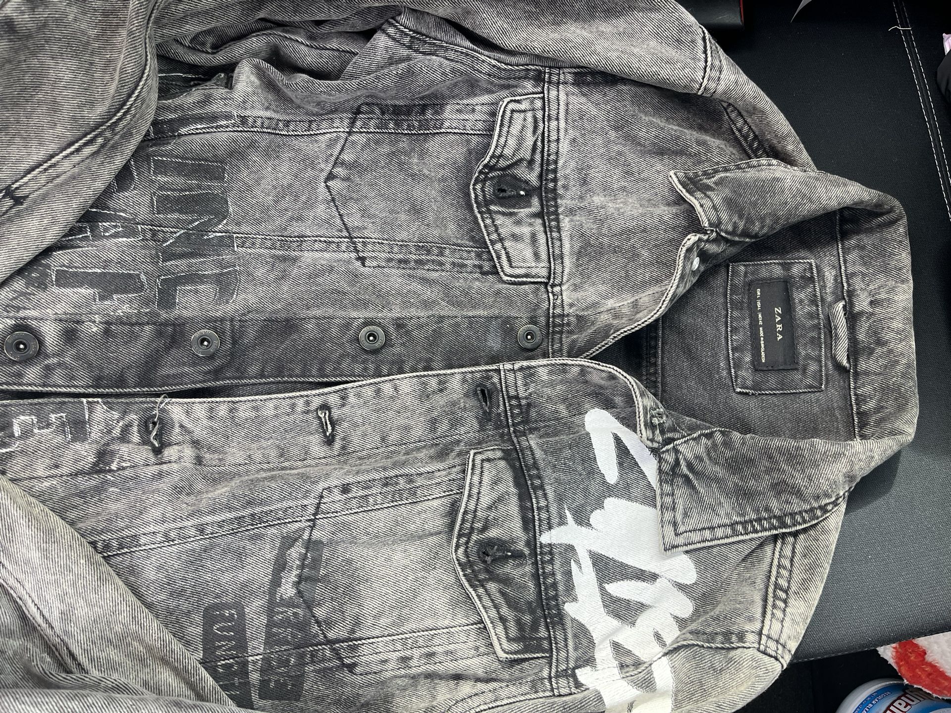 Zara Jean Jacket, Gray, Large 