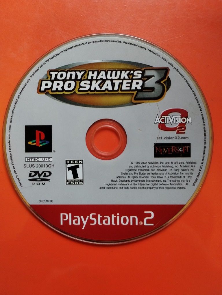 Tony Hawk's Pro Skater 3 PS2 