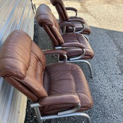 $75 Leather Chairs- Comfortable 