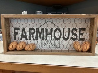 Farmhouse Eggs wood wall decor