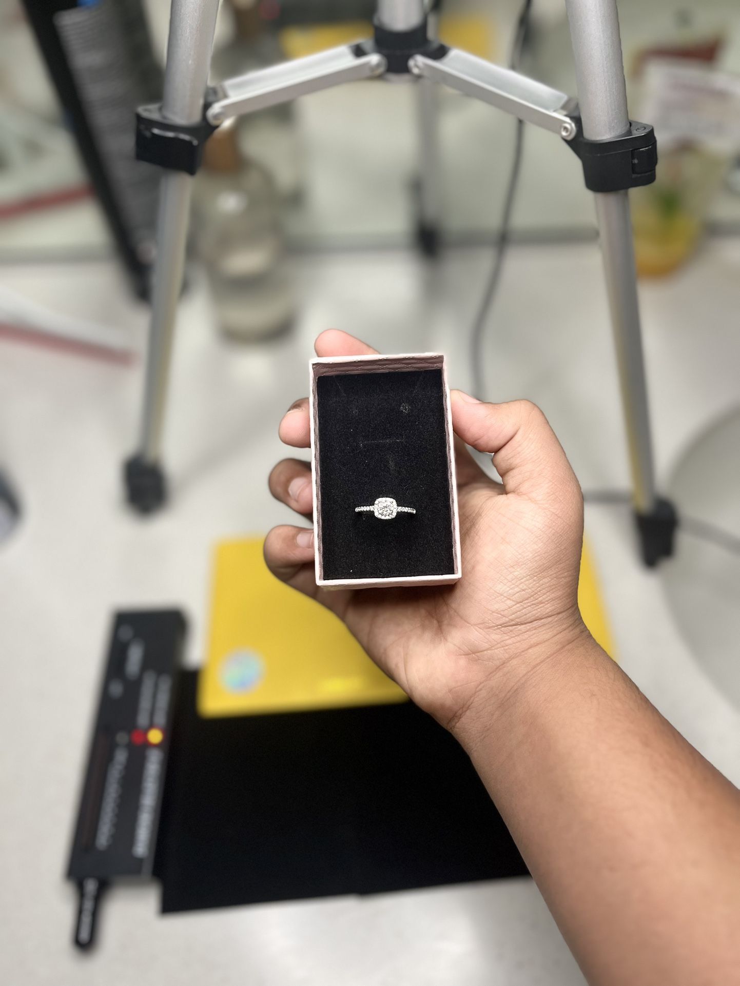 Moissanite ring For Sale passes diamond tester real 925 silver authenticity papers