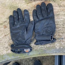 Harley Davidson Women Leather Riding Gloves