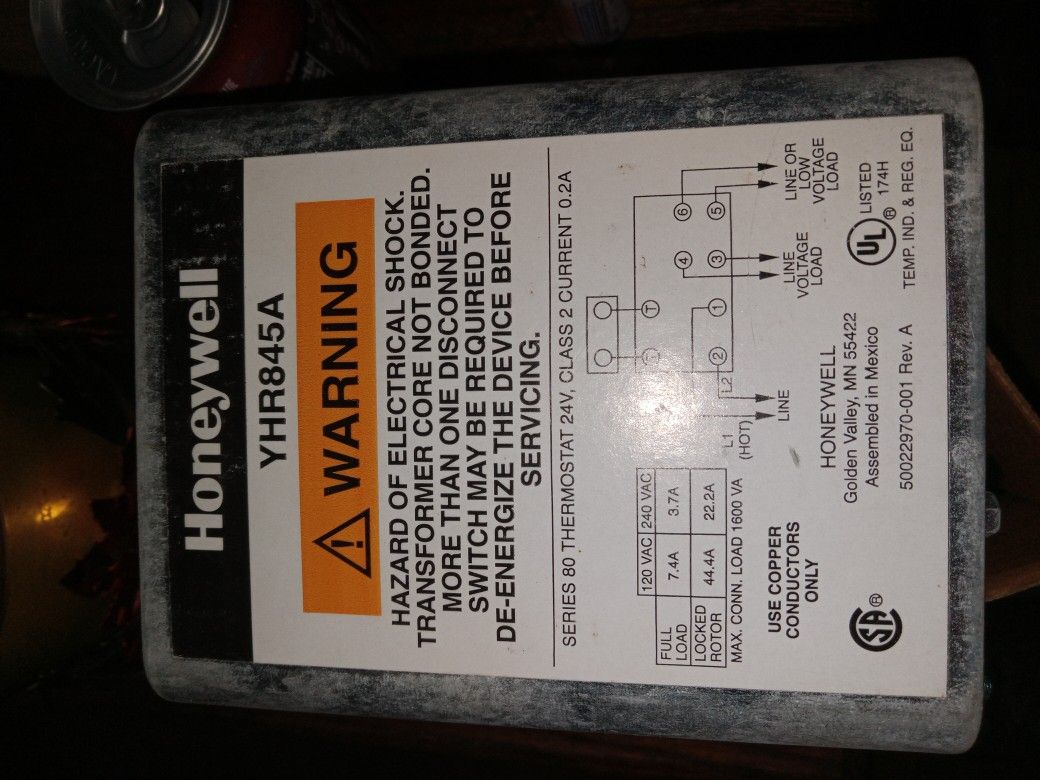 Honeywell YHR845A 1030 switching Relay