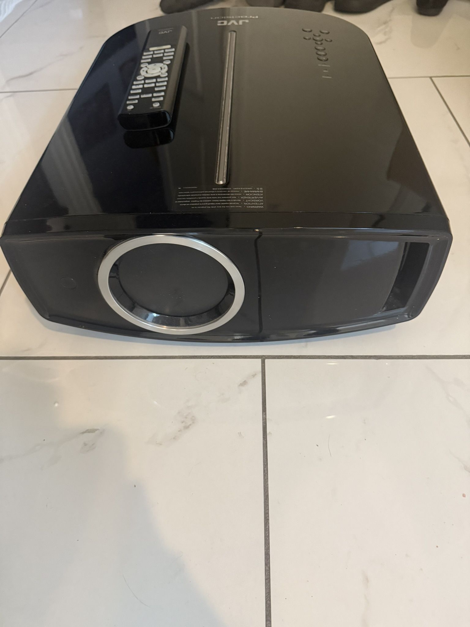 JVC D-ILA Precision Home Theater Projector - DLA HD250 With c1970's Movie Slide Film Projector Screen 40"