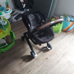 Stroller with a car seat
