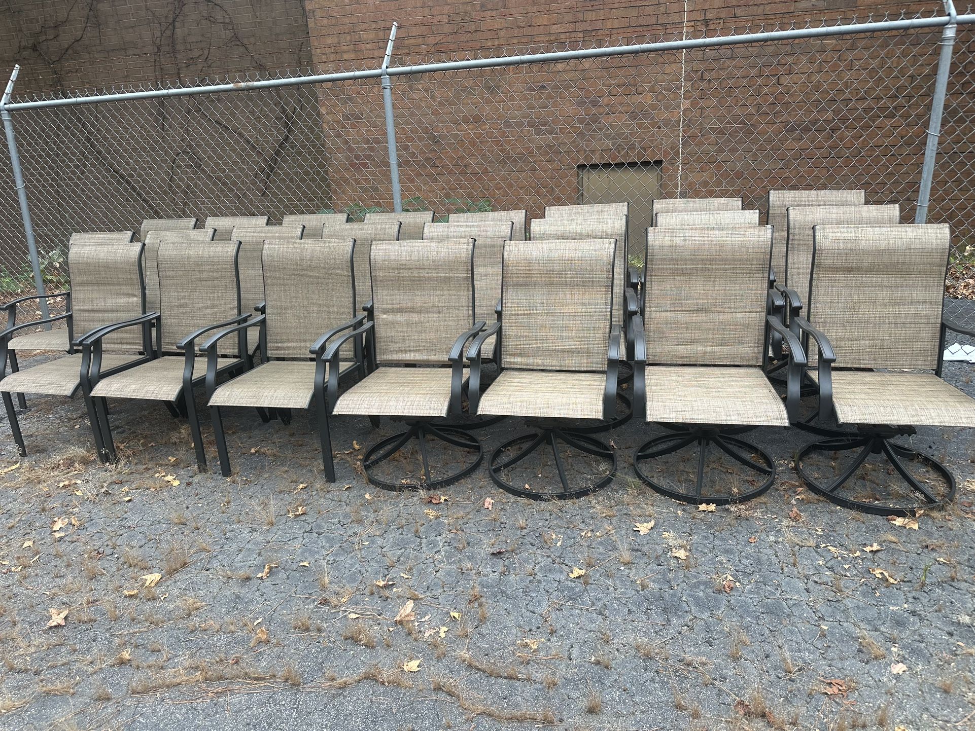 Fully Assembled Patio Chairs $25-$35 Each