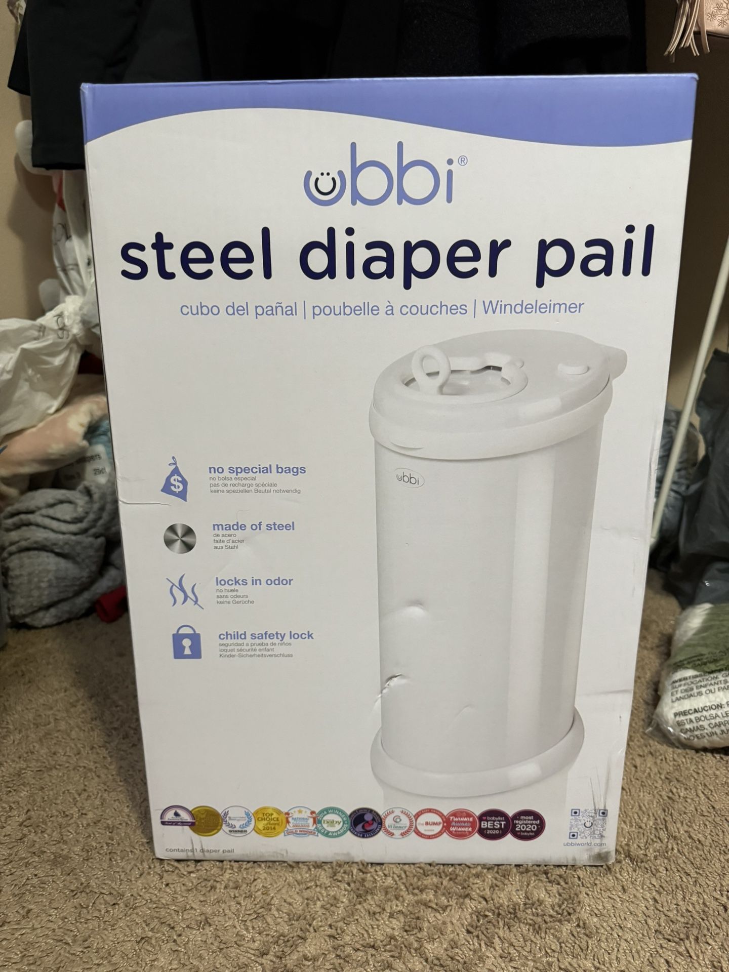 Steel diaper Pail