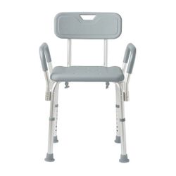 3623: Shower Chair with Backrest and Padded Armrests - 350 lb. capacity, Bath Bench, Seat, Stool