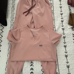 Sand pink Scrub Set Figs 