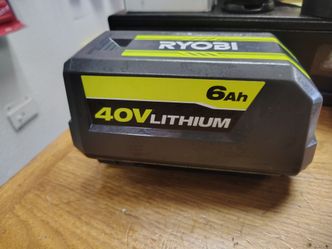 Ryobi 6.0ah ah battery 40v