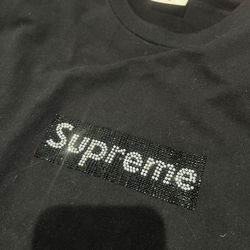 Black Supreme Tee size m 