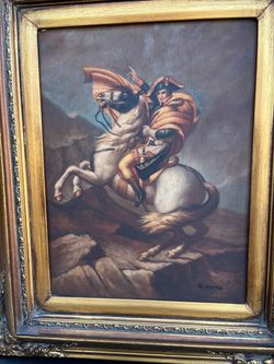 Napoleon Crossing the Alps - canvas oil paint