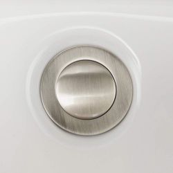 Purelux  Push Button Pop-up Drain Stopper SKU : PLSLAODS2032 Finish : Brushed Nickel
