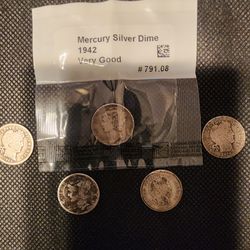 Mercury Dimes Silver
