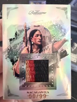 Sacagawea 3-Color Textile Relic /99 – 2023 Pieces of the Past Bellissimo