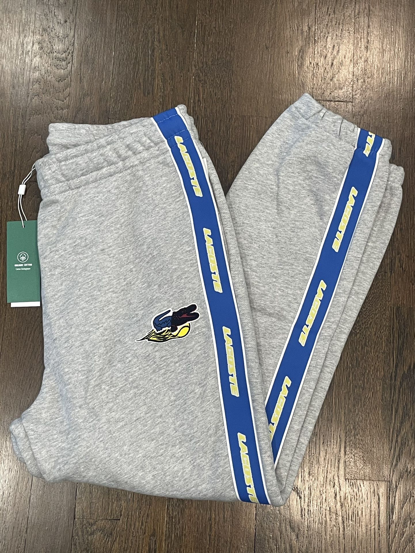 Lacoste grey and blue joggers