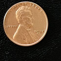 1941 Lincoln Wheat Penny, No Mint Mark