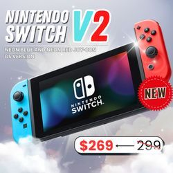 🎮 Nintendo Switch V2 – Just $269 or $1 Down! Includes 1-Year Warranty 🔥