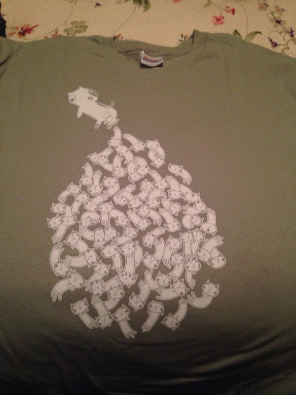 Crazy cat lady tee shirt. Promote spay and neuter.