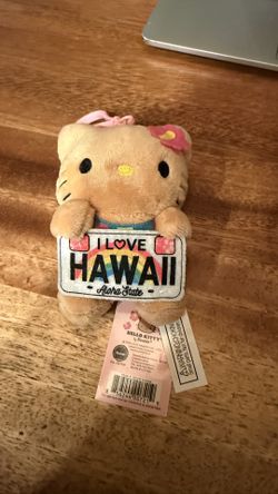 Hello Kitty Hawaii Plush Keychain