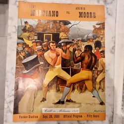 1955 Marciano - Moore Fight Program