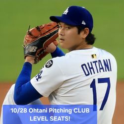 Dodgers World Series Tickets 10/28 Ohtani Pitching