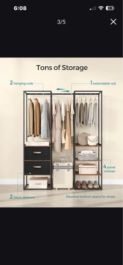 Closet organizer ….$80 or OBO