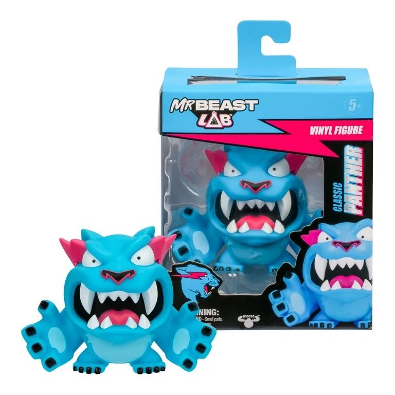 2024 SDCC MR BEAST LABS EXCLUSIVE MOOSE TOYS FUZZY PANTHER VINYL FIGURE NEW