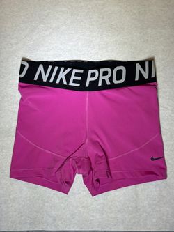 Nike Pro Womens Medium Pink 3 Inseam Dri FIT Shorts Compression Volleyball Gym