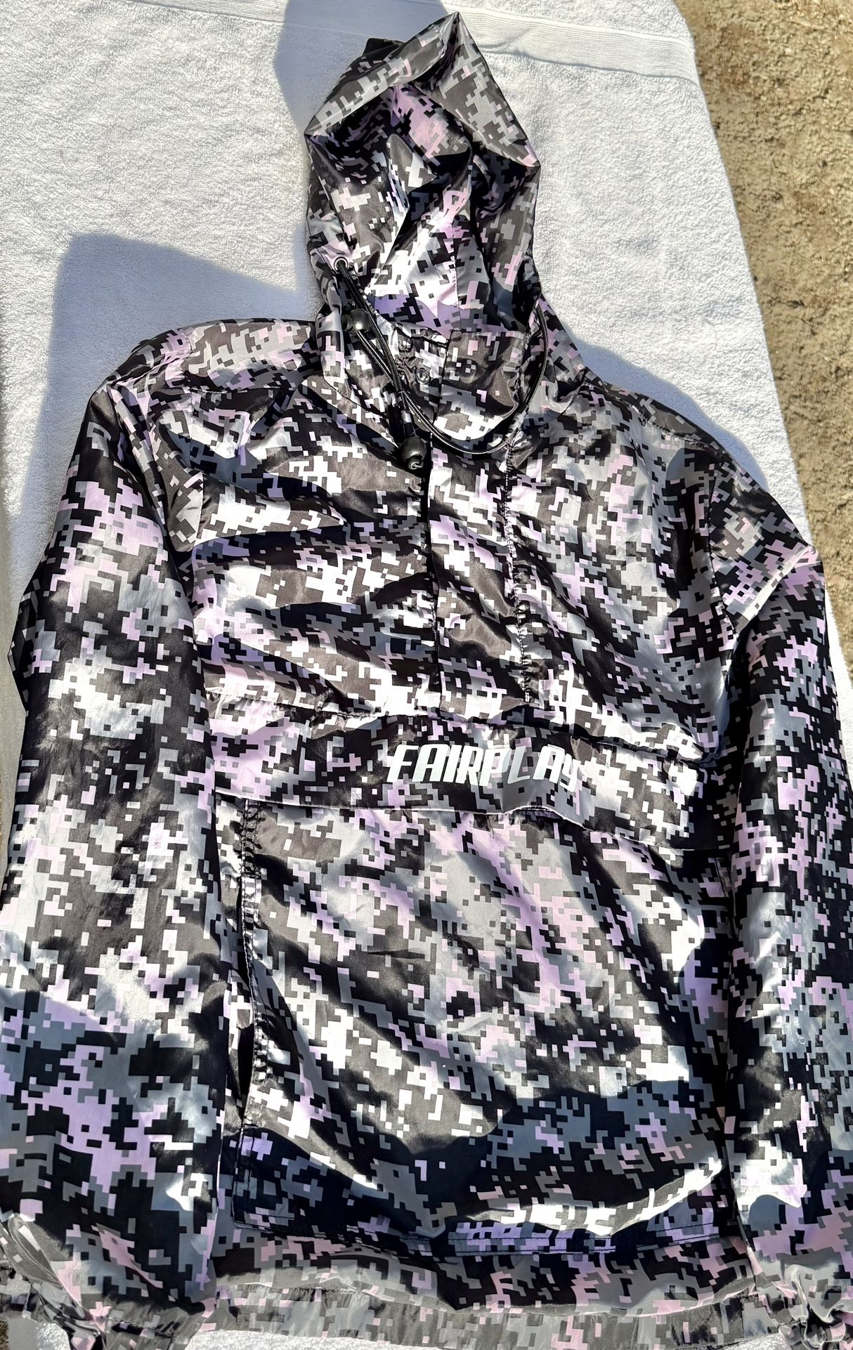 Pink & Black FairPlay Windbreaker Jacket Size M